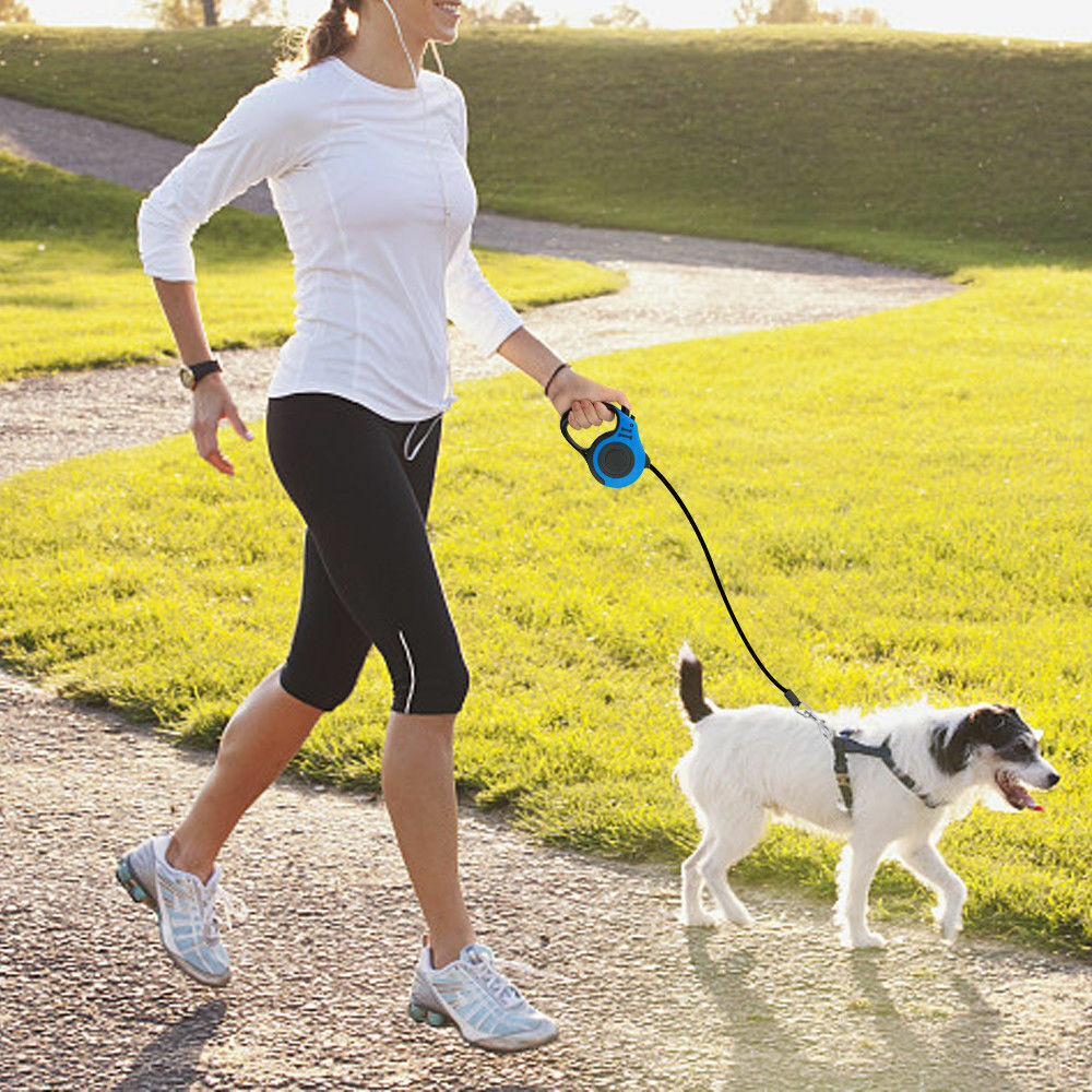 16ft Retractable Dog Leash – Automatic Adjustable Lead with Brake & Lock System (Durable, Tangle-Free & Comfortable Grip)