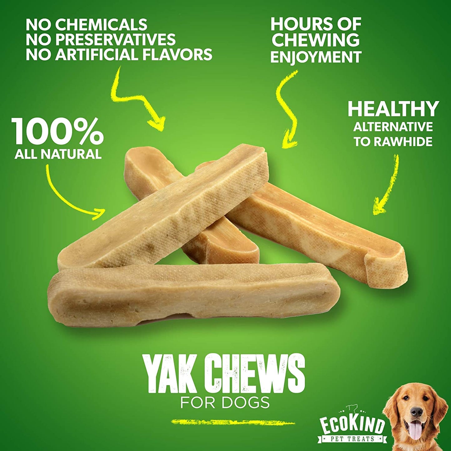 Himalayan Yak Dog Chews – 100% Natural Long-Lasting Treats for Small Dogs (Gluten & Lactose-Free)