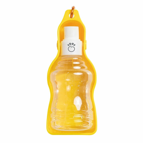 Portable Dog Water Bottle with Foldable Bowl – Leak-Proof Travel Hydration for Pets (Clip-On Design)