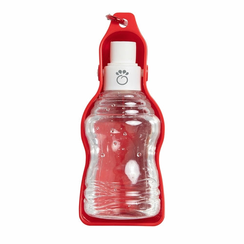 Portable Dog Water Bottle with Foldable Bowl – Leak-Proof Travel Hydration for Pets (Clip-On Design)
