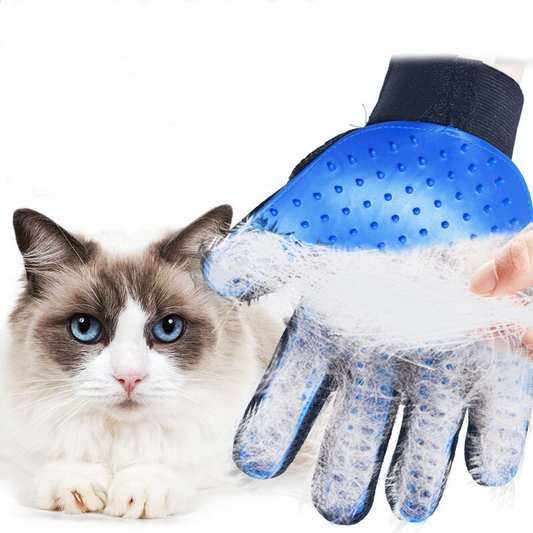 Pet Hair Remover Gloves – 259 Tip Grooming Brush for Dogs & Cats (Easy Shedding & Deep Cleaning)