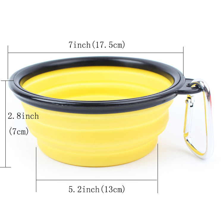 Collapsible Silicone Pet Travel Bowl – Portable Foldable Dog & Cat Feeding Bowl (Lightweight & Durable)