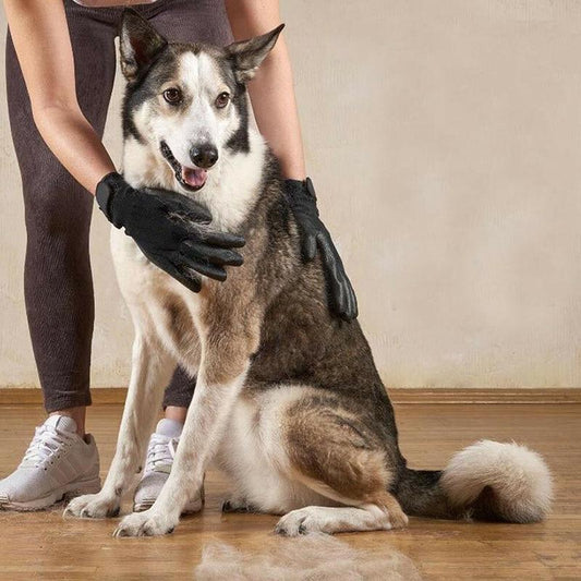 2-Pack Pet Grooming Gloves – Deshedding & Hair Removal Brush for Dogs, Cats & Horses (Gentle Massage & Easy Clean)